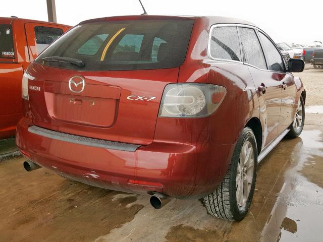 JM3ER29L580172211 - 2008 MAZDA CX-7 RED photo 4