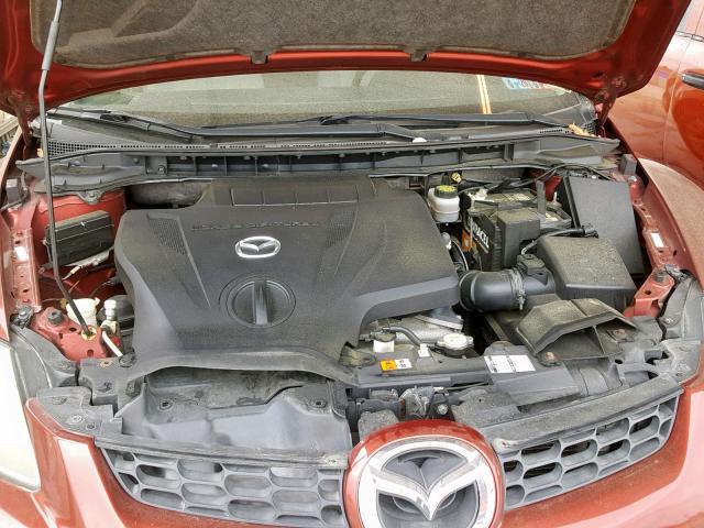 JM3ER29L580172211 - 2008 MAZDA CX-7 RED photo 7