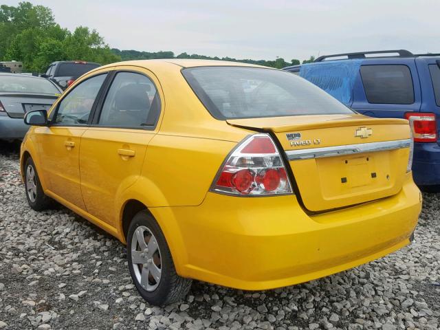 KL1TD5DE1BB168569 - 2011 CHEVROLET AVEO LS YELLOW photo 3