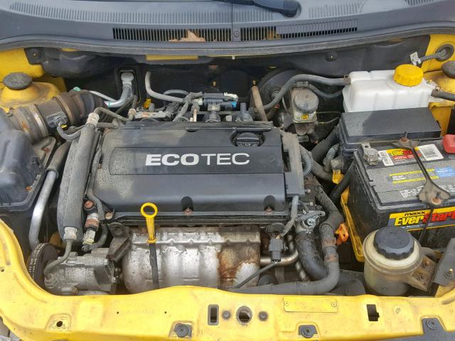 KL1TD5DE1BB168569 - 2011 CHEVROLET AVEO LS YELLOW photo 7