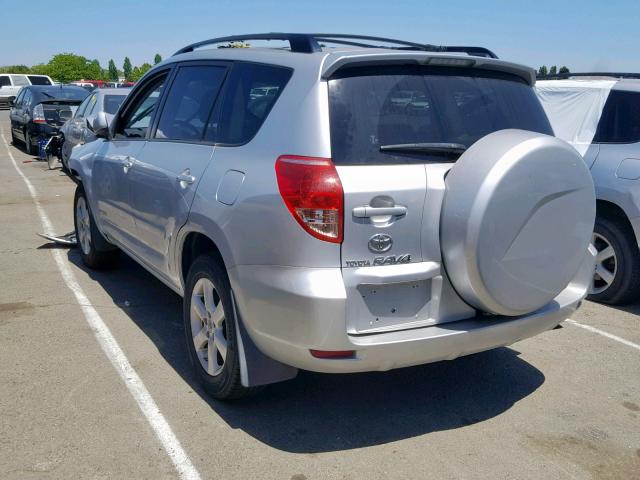 JTMBK31V765012267 - 2006 TOYOTA RAV4 LIMIT SILVER photo 3