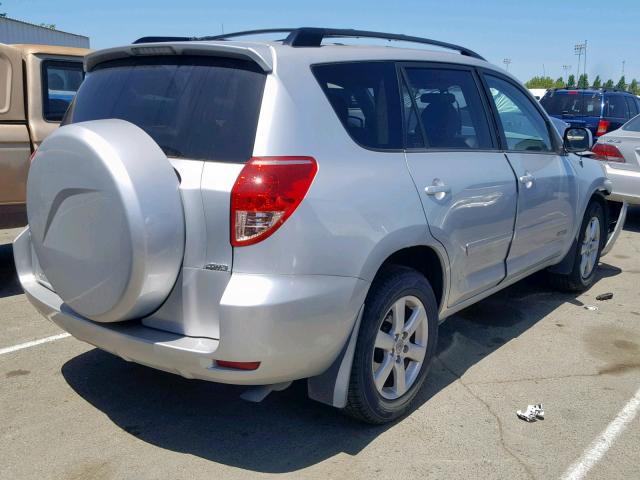 JTMBK31V765012267 - 2006 TOYOTA RAV4 LIMIT SILVER photo 4