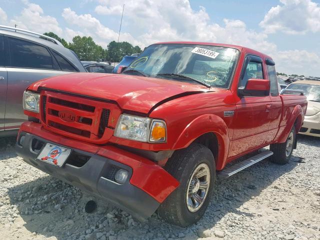 1FTYR44E96PA06501 - 2006 FORD RANGER SUP RED photo 2