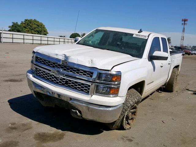 1GCVKREC9FZ431271 - 2015 CHEVROLET SILVERADO WHITE photo 2