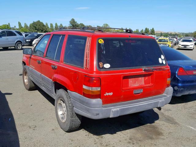 1J4FX58SXVC765659 - 1997 JEEP GRAND CHER RED photo 3