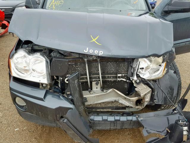 1J8GR48K37C673979 - 2007 JEEP GRAND CHER BLUE photo 7