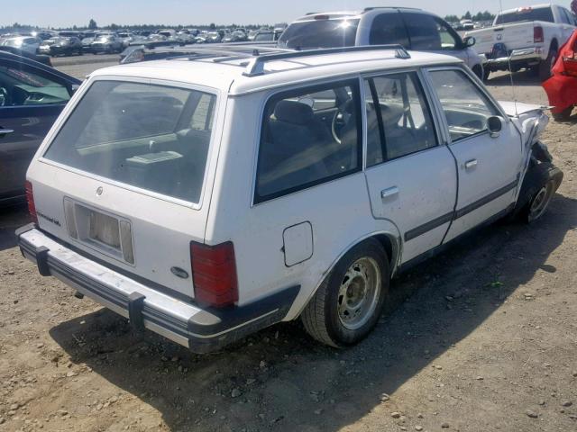 2FABP1048EB264866 - 1984 FORD ESCORT GL WHITE photo 4