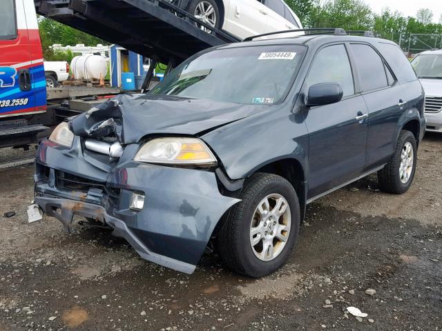 2HNYD18614H535730 - 2004 ACURA MDX TOURIN CHARCOAL photo 2