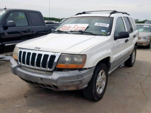 1J4G248SXYC109673 - 2000 JEEP GRAND CHER WHITE photo 2