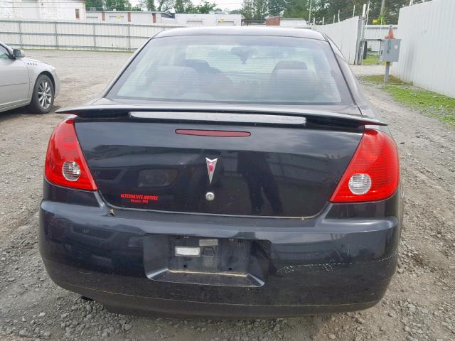 1G2ZF57B284258765 - 2008 PONTIAC G6 VALUE L BLACK photo 9