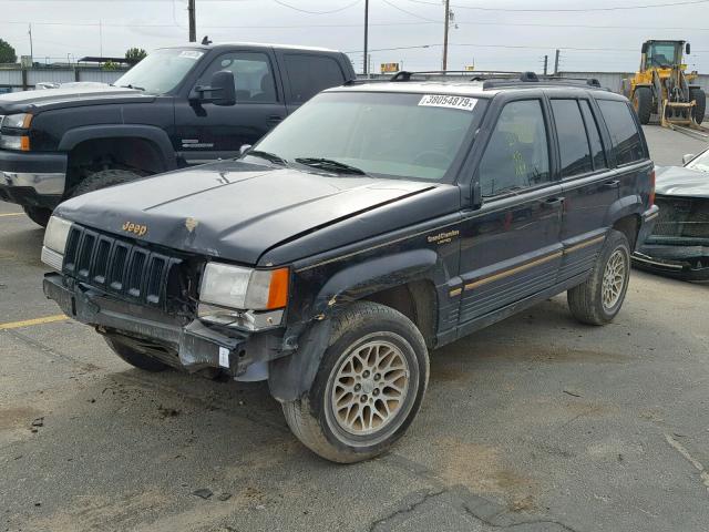 1J4GZ78S2RC358175 - 1994 JEEP GRAND CHER BLACK photo 2