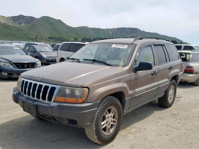 1J4GX48S12C117895 - 2002 JEEP GRAND CHER BEIGE photo 2