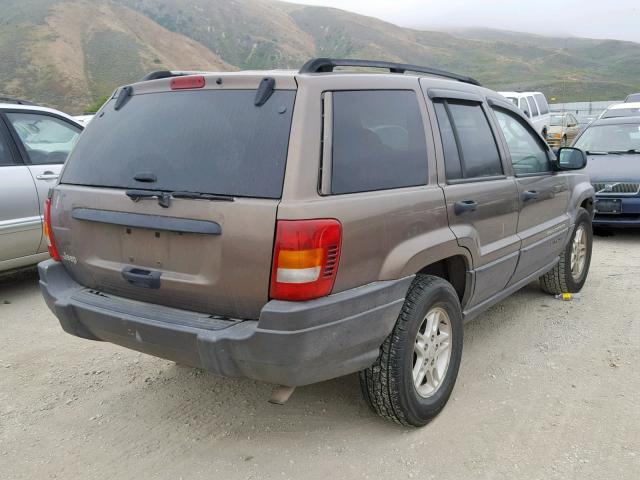 1J4GX48S12C117895 - 2002 JEEP GRAND CHER BEIGE photo 4