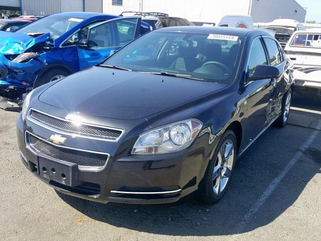1G1ZH57B98F272228 - 2008 CHEVROLET MALIBU 1LT BLACK photo 2