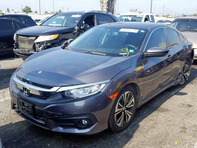 2HGFC1F74HH657677 - 2017 HONDA CIVIC EXL GRAY photo 2