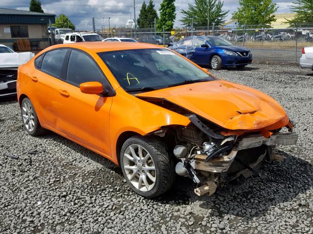 1C3CDFBA4DD331841 - 2013 DODGE DART SXT ORANGE photo 1