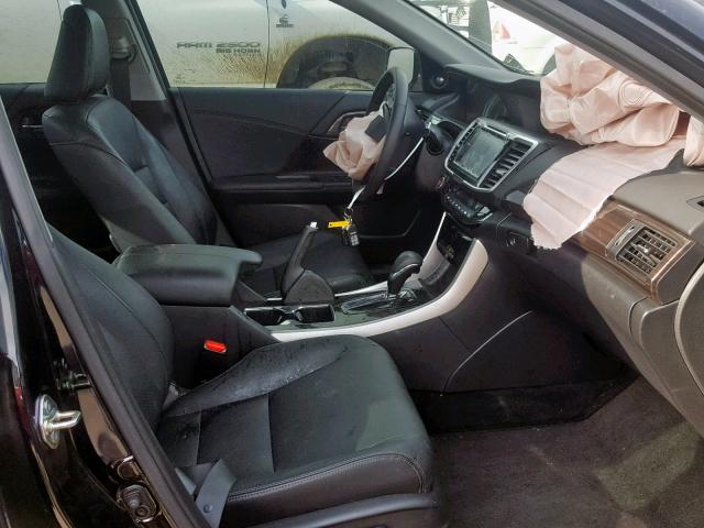 1HGCR2F83HA096113 - 2017 HONDA ACCORD EXL BLACK photo 5