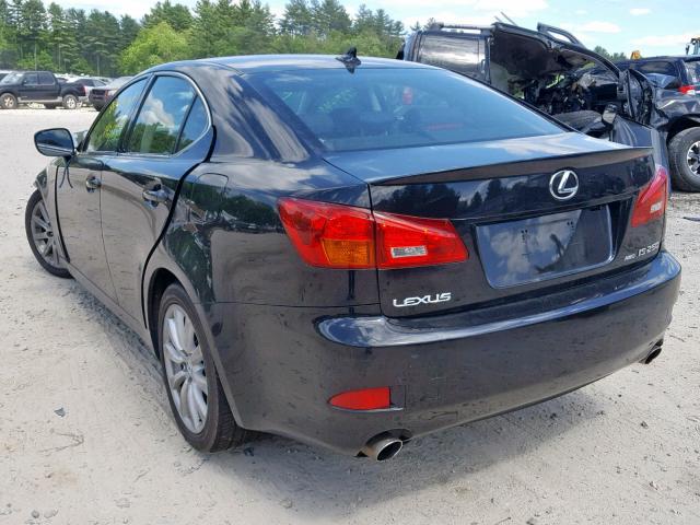 JTHCK262585022164 - 2008 LEXUS IS 250 BLACK photo 3