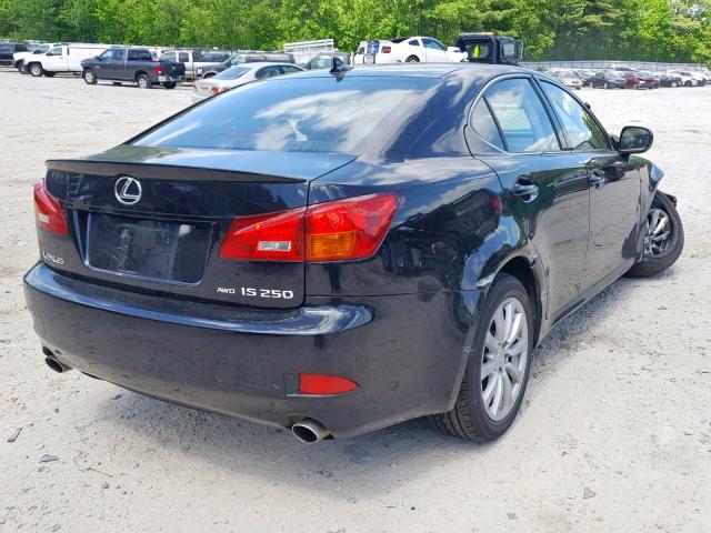 JTHCK262585022164 - 2008 LEXUS IS 250 BLACK photo 4