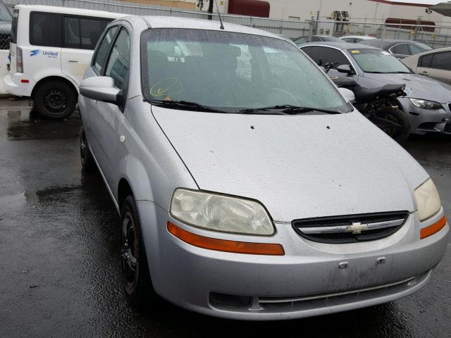 KL1TD66627B768830 - 2007 CHEVROLET AVEO BASE Gümüş foto 1