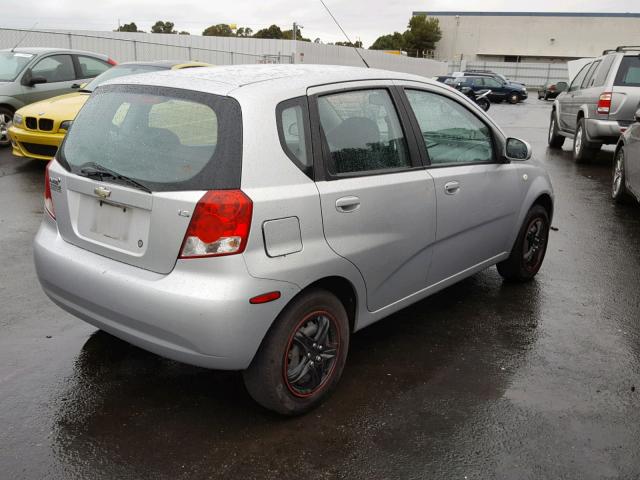 KL1TD66627B768830 - 2007 CHEVROLET AVEO BASE Gümüş foto 4