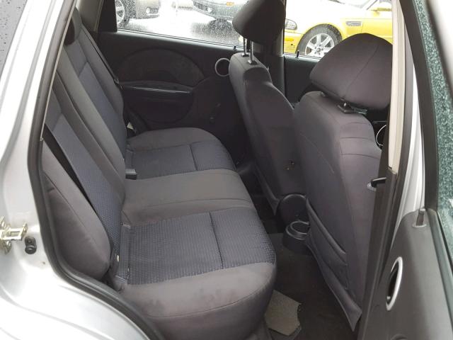 KL1TD66627B768830 - 2007 CHEVROLET AVEO BASE Gümüş foto 6