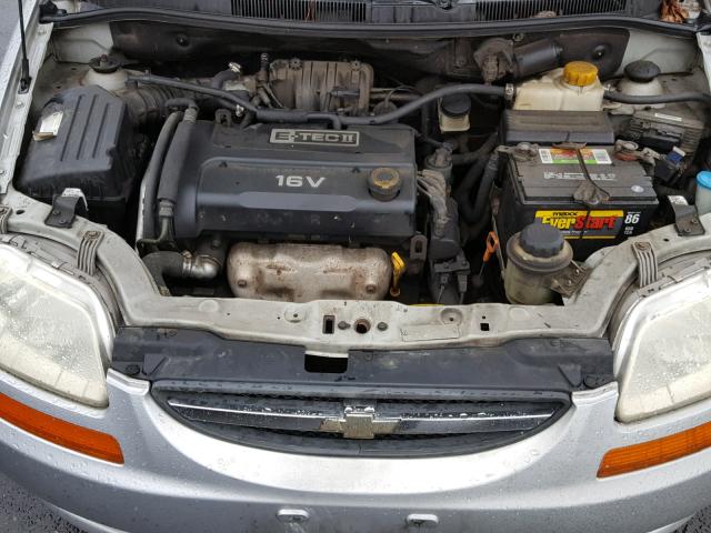 KL1TD66627B768830 - 2007 CHEVROLET AVEO BASE Gümüş foto 7