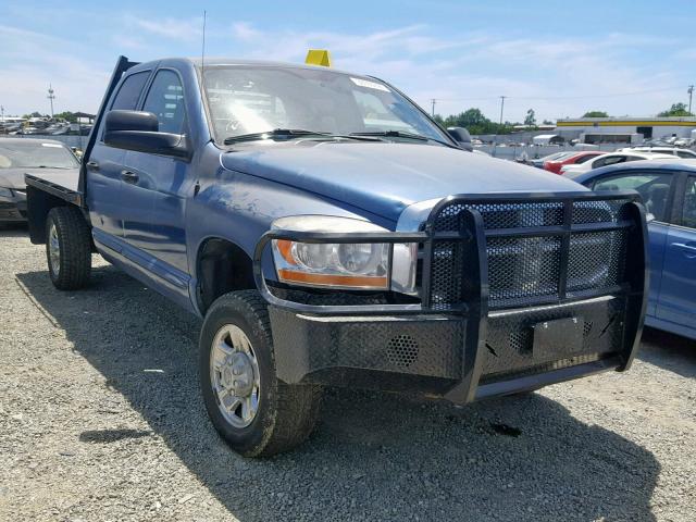 3D7KS28C56G127978 - 2006 DODGE RAM 2500 S ლურჯი ფოტო 1