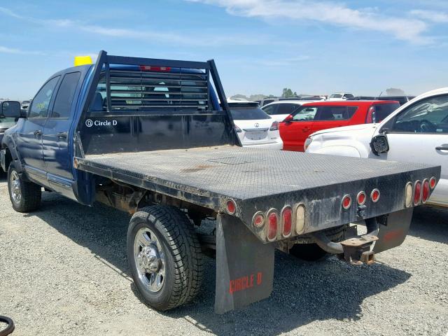 3D7KS28C56G127978 - 2006 DODGE RAM 2500 S ლურჯი ფოტო 3