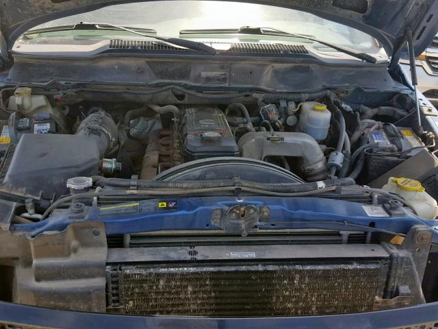 3D7KS28C56G127978 - 2006 DODGE RAM 2500 S ლურჯი ფოტო 7