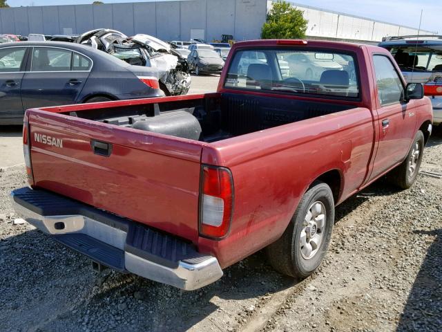 1N6DD21S3WC304798 - 1998 NISSAN FRONTIER X RED photo 4