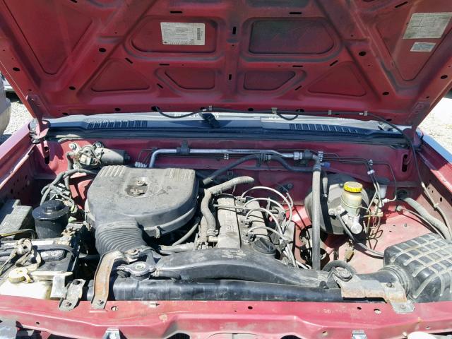 1N6DD21S3WC304798 - 1998 NISSAN FRONTIER X RED photo 7