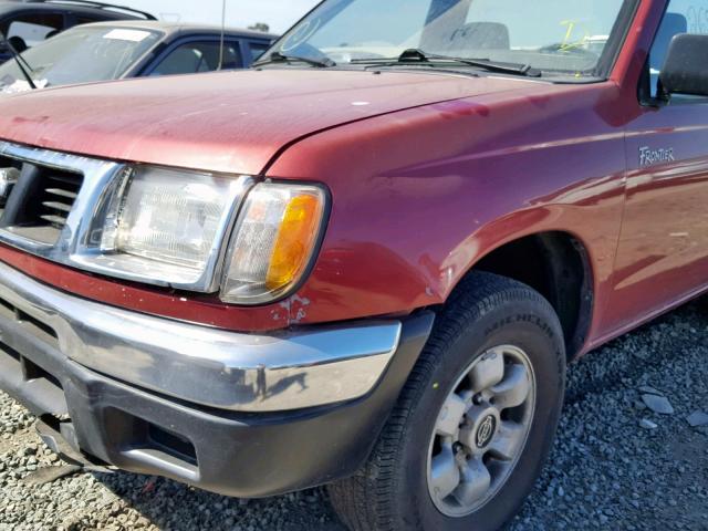 1N6DD21S3WC304798 - 1998 NISSAN FRONTIER X RED photo 9