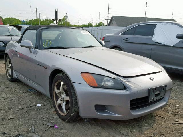 JHMAP11461T006343 - 2001 HONDA S2000 SILVER photo 1