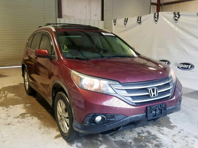 5J6RM4H70CL004888 - 2012 HONDA CR-V EXL PURPLE photo 1