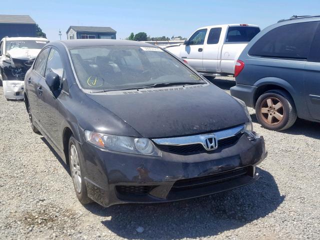 1HGFA46519L001334 - 2009 HONDA CIVIC GX BLACK photo 1