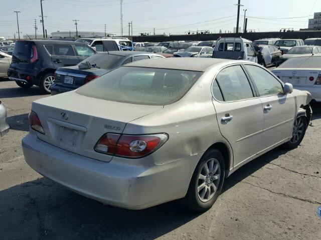 JTHBF30G730120466 - 2003 LEXUS ES 300 TAN photo 4