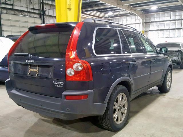 YV1CZ91H341101412 - 2004 VOLVO XC90 T6 BLACK photo 4