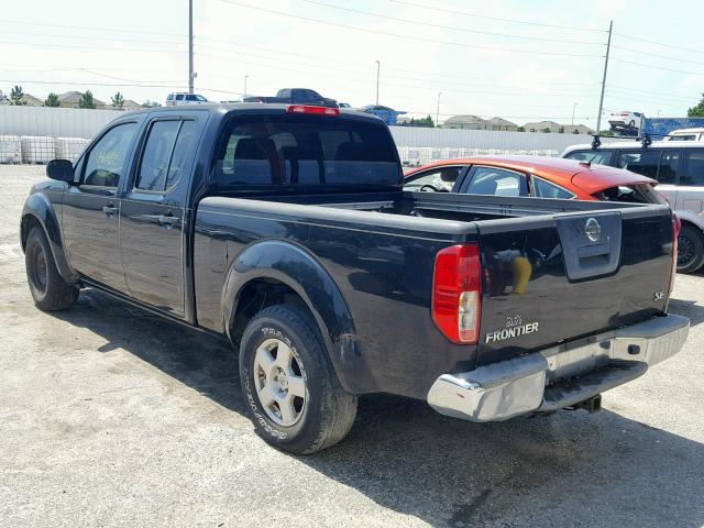 1N6AD09U47C452540 - 2007 NISSAN FRONTIER C BLACK photo 3