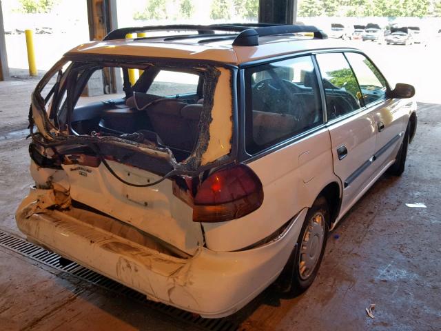 4S3BK6354S7329436 - 1995 SUBARU LEGACY L WHITE photo 4