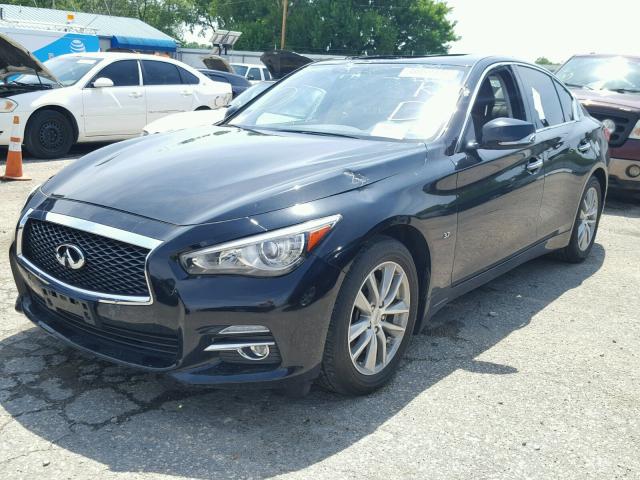 JN1BV7AR7EM684872 - 2014 INFINITI Q50 BASE BLACK photo 2