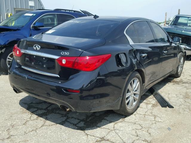 JN1BV7AR7EM684872 - 2014 INFINITI Q50 BASE BLACK photo 4