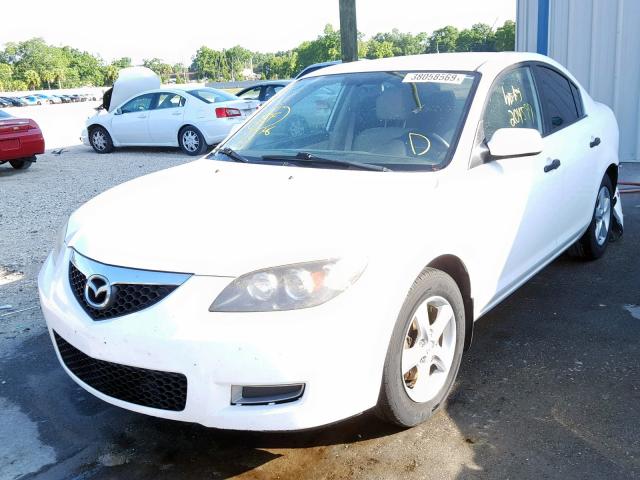 JM1BK32FX81177487 - 2008 MAZDA 3 I WHITE photo 2