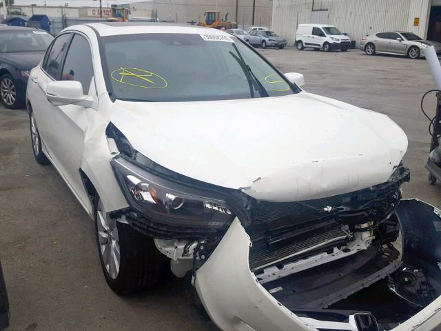 1HGCR2F84FA210701 - 2015 HONDA ACCORD EXL WHITE photo 1