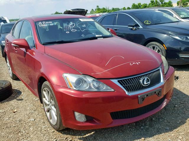 JTHCF5C2XA5038439 - 2010 LEXUS IS 250 RED photo 1