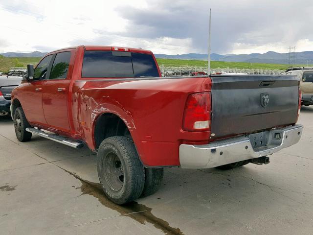 3D73Y4CL3AG145958 - 2010 DODGE RAM 3500 RED photo 3