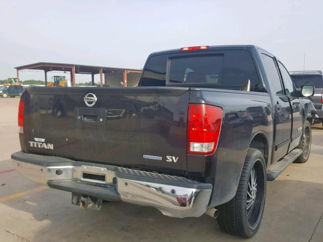 1N6BA0ED8EN514171 - 2014 NISSAN TITAN S BLACK photo 4