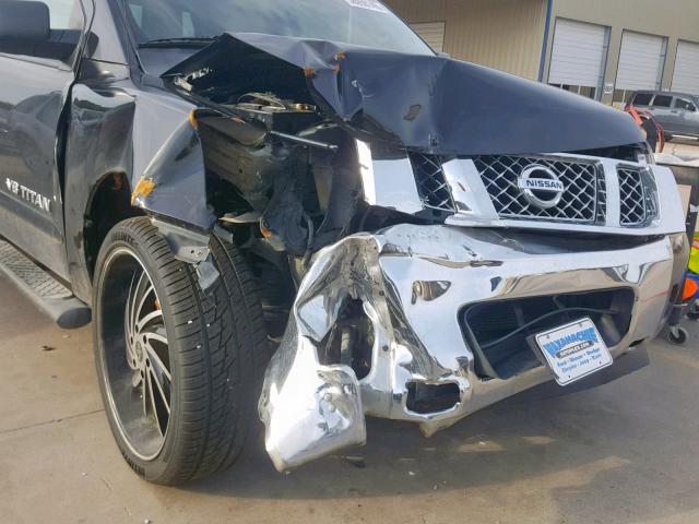 1N6BA0ED8EN514171 - 2014 NISSAN TITAN S BLACK photo 9