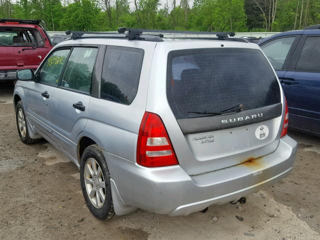 JF1SG65665H703797 - 2005 SUBARU FORESTER 2 GRAY photo 3