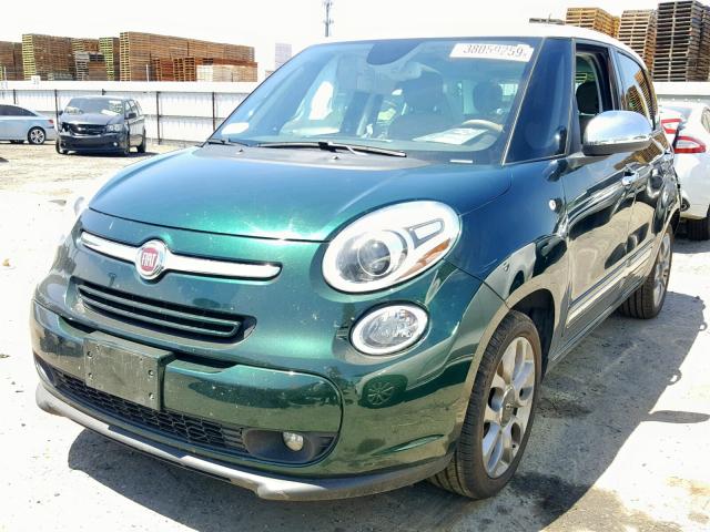 ZFBCFACH4EZ004495 - 2014 FIAT 500L LOUNG TWO TONE photo 2